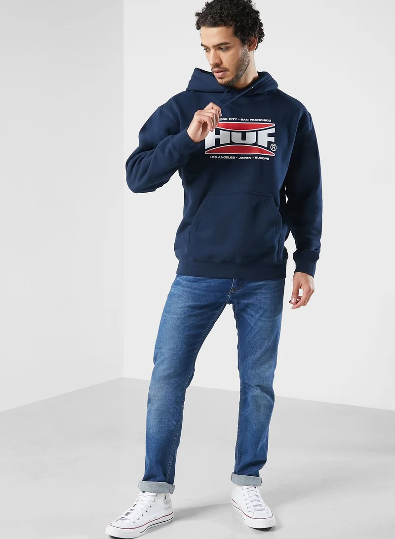 HUF Logo Bolt Hoodie