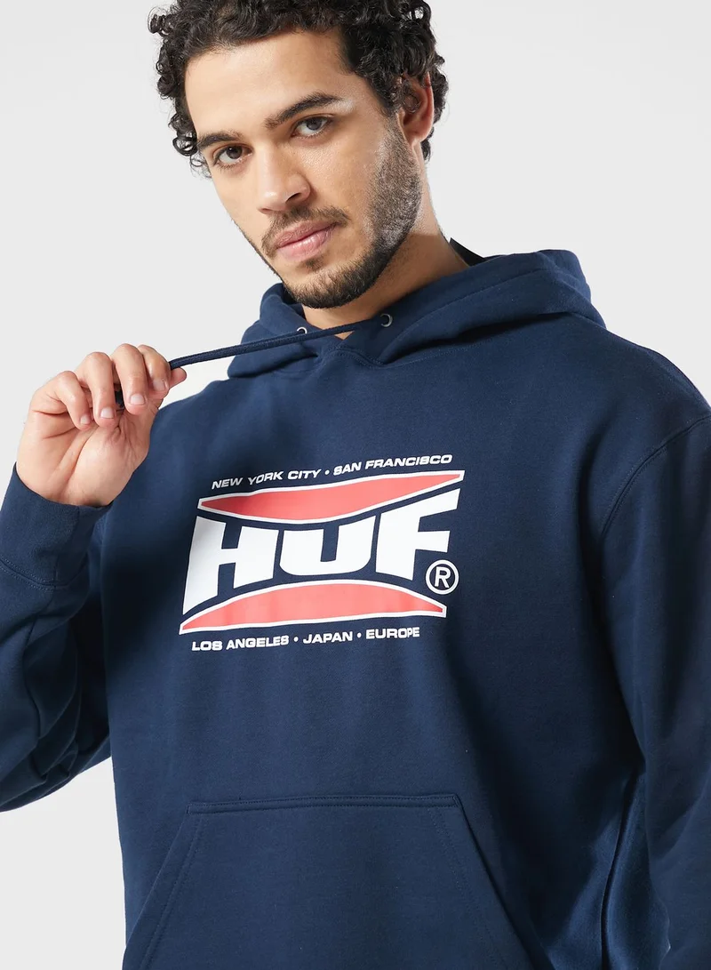 HUF Logo Bolt Hoodie