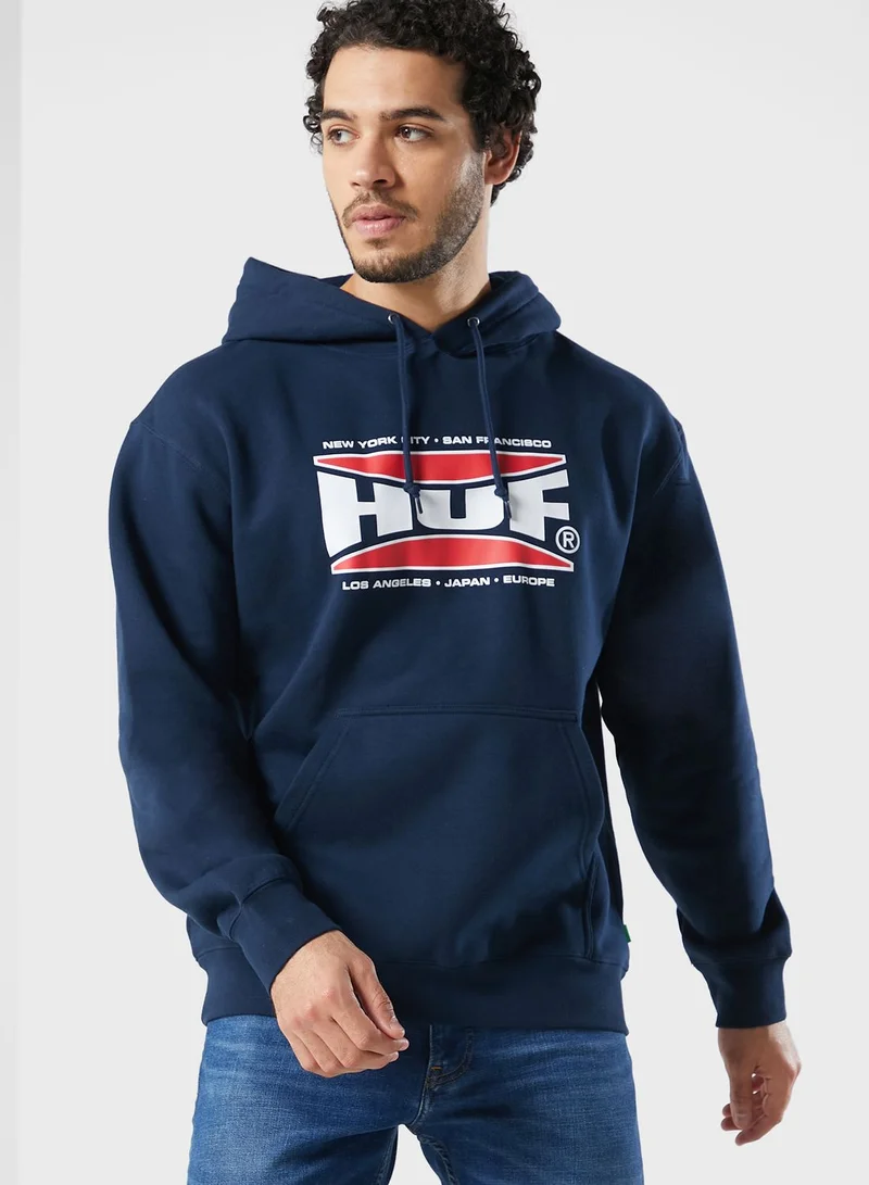 HUF Logo Bolt Hoodie