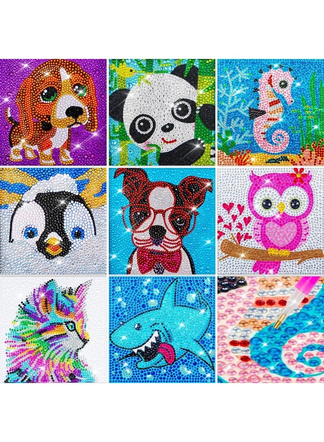 ASFunClub 3Pcs Diamond Painting Kits For Kids Arts And Crafts Diy Craft Art Kit Girls Gift Kit-Multi Design - Image 2