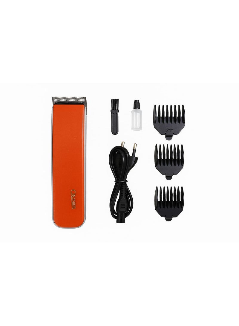ماكينة قص الشعر الاحترافية  المزودة بشفرات وبطارية قابلة لإعادة الشحن مثالية لتصفيف الشعر واللحية بسهولة في المنزل أو في الصالون.