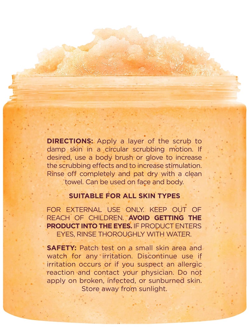 Brooklyn Botany Vitamin C Honey Sugar Scrub for Body 10 oz â€“ Deeply Hydrating and Gently Exfoliating Body Scrub for Women and Men â€“ Moisturizing and Nourishing the Skin - Image 3