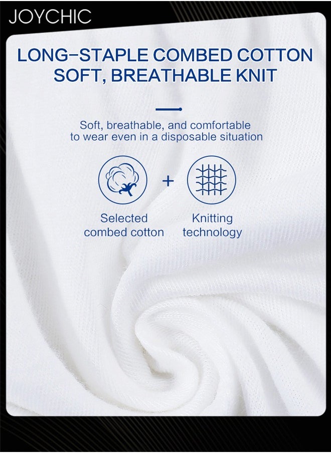 Joychic 5 Piece Women Pure Cotton Daily Disposable Sterile Underwear Skin-friendly Breathable Underpants for Pregnant Women Confinement Travel Hotel  - Image 2