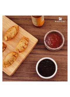 RADICALn Marble Sauce Cups 3.5'' Inches White and Marinara Handmade Sauce Cups Dipping Bowls Ideal Soy Sauce Dish & Dipping Sauce Cup Ramekins Small Bowls  - Image 2