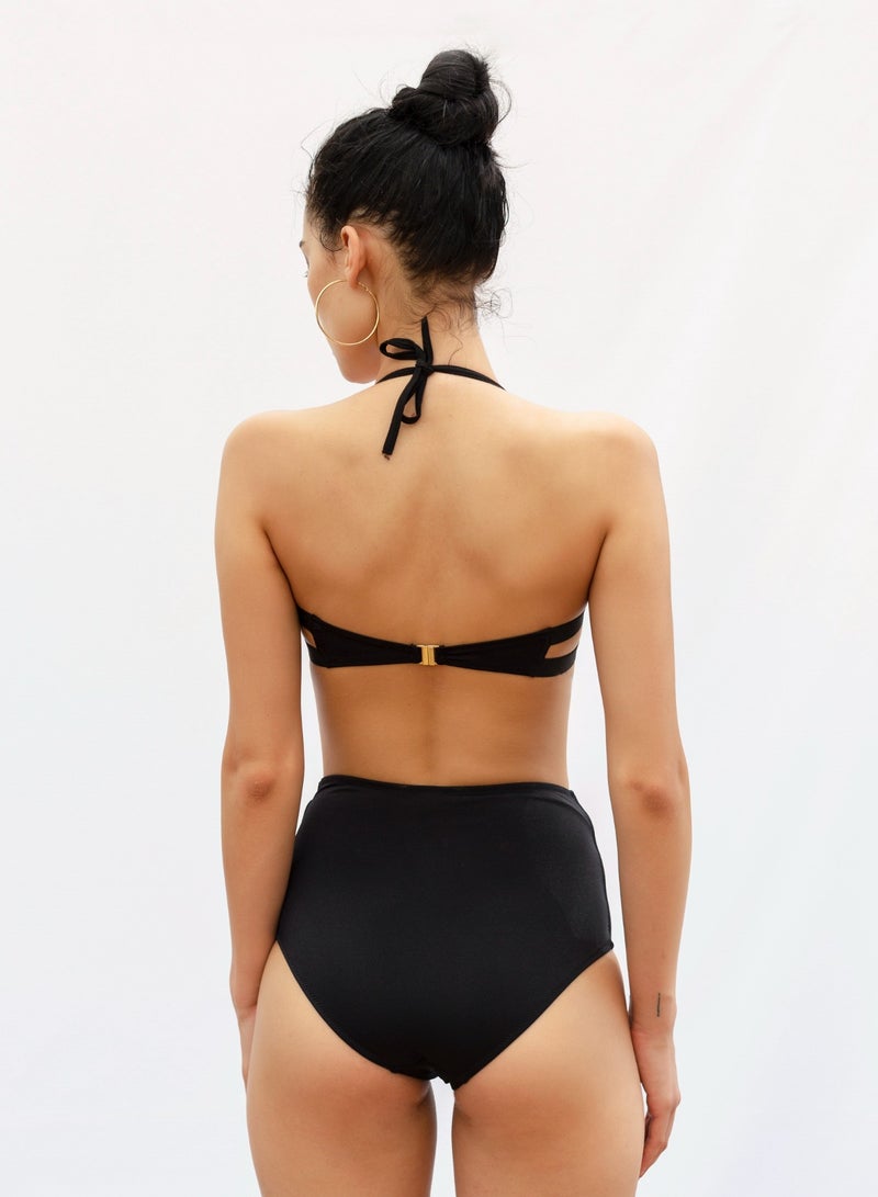 VULEVU Moulded Bikini Top Black - Image 2