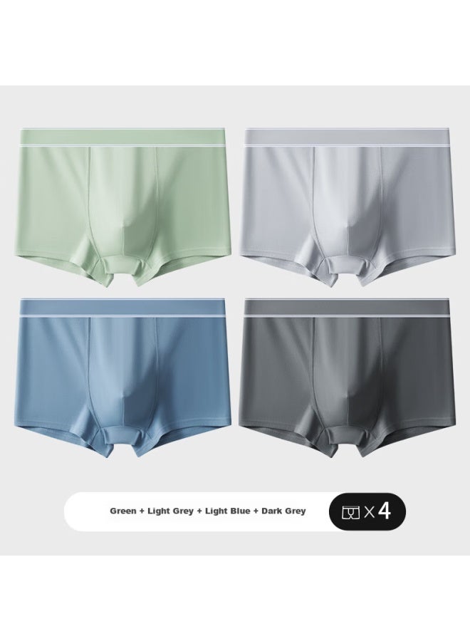 Me Feeling Men's Underwear, Pure Cotton, 7a Grade Antibacterial Crotch, Seamless Breathable Boxer Briefs, Large Size, For Men And Teenagers, Four-corner Shorts - Image 1