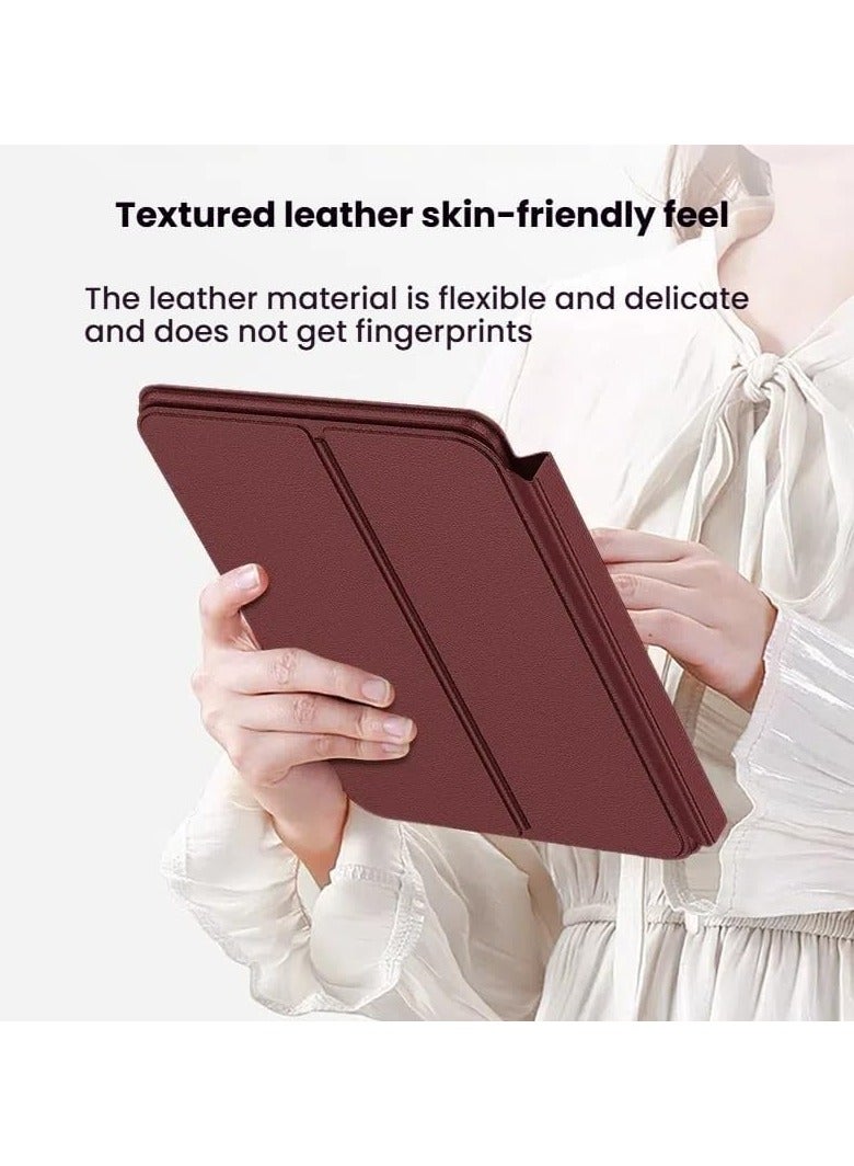 طقم مكتب متنقل متوافق مع Huawei Mate XT Ultimate - يشمل لوحة مفاتيح بلوتوث وحافظة متكاملة للوحة المفاتيح وفأرة لاسلكية وقلم حساس مع فتحة للقلم - Image 4