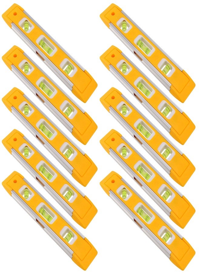 MUKLEI 10 PCS 9 Inch Torpedo Level, Accurate Leveler Tool Torpedo Level Magnetic, Plastic Spirit Level for Measuring, Testing - Image 1
