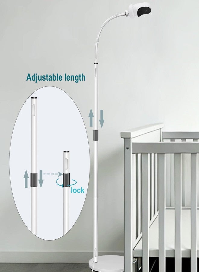 EYSAFT Floor Stand Holder Mount Heavy-Duty Stand Compactible with Owlet Cam/Dream Sight (Gen 3) /Dream 2 /Duo 2 with Adjustable Height and Stable Base,Without Tools or Wall Damage - Image 5