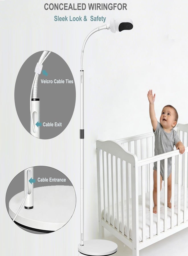 EYSAFT Floor Stand Holder Mount Heavy-Duty Stand Compactible with Owlet Cam/Dream Sight (Gen 3) /Dream 2 /Duo 2 with Adjustable Height and Stable Base,Without Tools or Wall Damage - Image 3