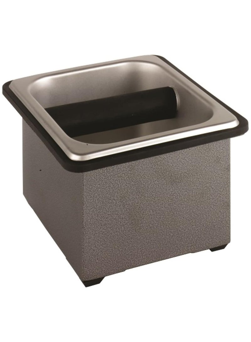 Rattleware Stainless Steel Knock Box (7.5" x 7" x 4") – Heavy-Duty Espresso Knock Box for Baristas – Knock Box Bar & Replacement Knock Box for Espresso Machine with Durable Protection - Image 1
