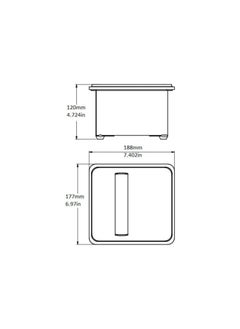 Rattleware Rattleware Stainless Steel Knock Box - Heavy Duty Coffee Knock Box for Home, Cafe, Restaurant, Hotel, Office, or Commercial Use - Premium Barista Tool for Espresso Machines - Durable & Compact (7.5 x 7 x 4 Inches)  - Image 3