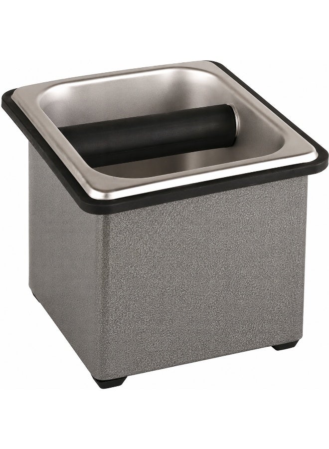 Rattleware Stainless Steel Knock Box (7.5" x 7" x 4") – Heavy-Duty Espresso Knock Box for Baristas – Knock Box Bar & Replacement Knock Box for Espresso Machine with Durable Protection - Image 1