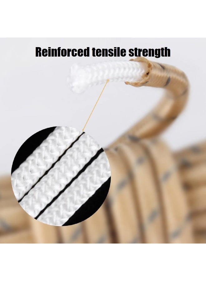 Flowden Tent Wind Ropes with Tensioners Cord Adjuster, 8pcs 13ft Reflective Rope for Camping, Hiking, Canopy Shelter, Outdoor Activity(RED) - Image 3