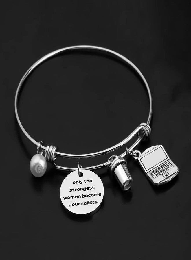 Gzrlyf Journalist Bracelet Journalist Graduation Gift Funny Journalism Gifts for News Editor Writer Reporter only the Strongest Women Become Journalists (Bracelet) - Image 2
