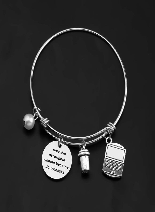 Gzrlyf Journalist Bracelet Journalist Graduation Gift Funny Journalism Gifts for News Editor Writer Reporter only the Strongest Women Become Journalists (Bracelet) - Image 3