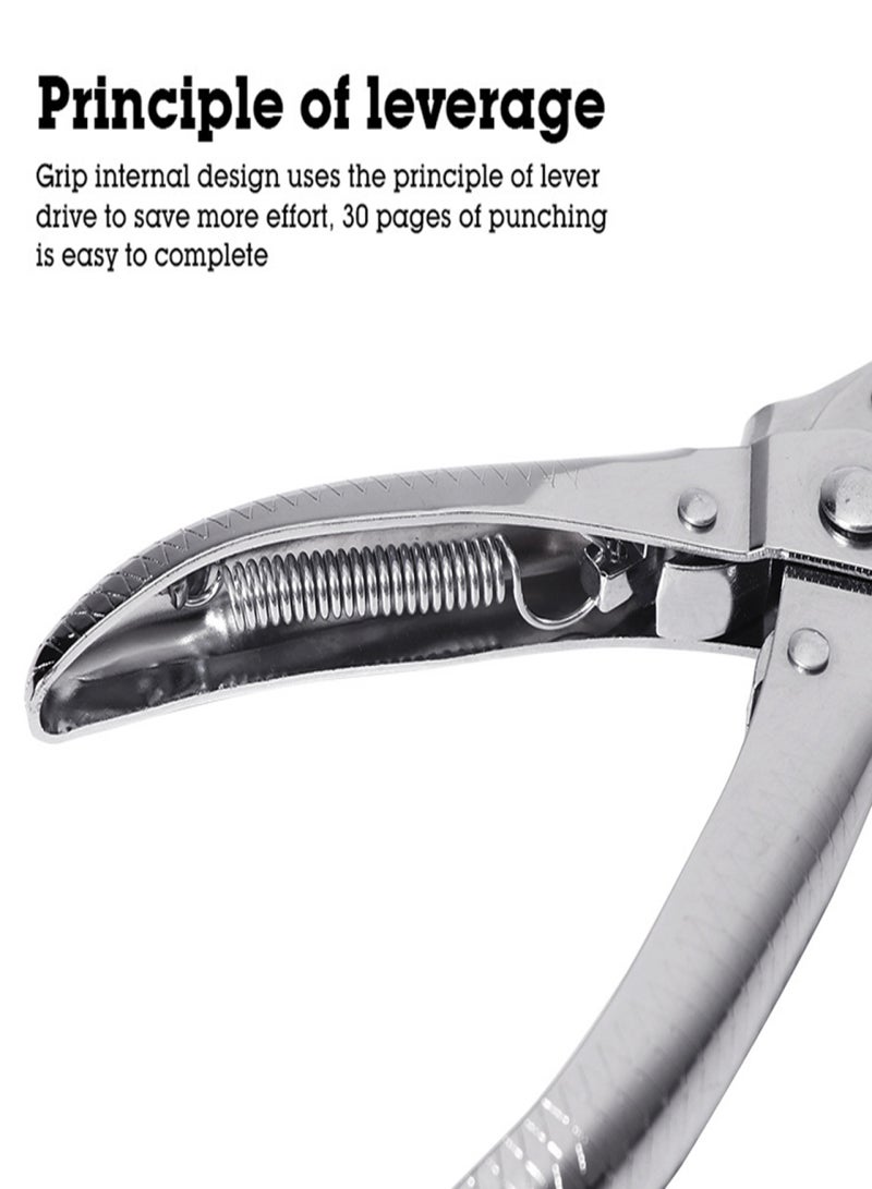 Eyelet Hole Punch Pliers Multi-function Hole Puncher with 100pcs Metal Eyelets Manual Puncher Press Tool Grommets Machine Grommet Eyelet Hole Opening Tool for Leather Clothes Belt  - Image 5