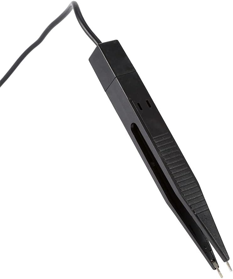 SMD Inductor Test Clip Tweezers, Meter Clip for Resistor Capacitor, 10mm Open Clip Distance - Shielded Cable, Protective Caps, Easy Electronic Testing - Image 5
