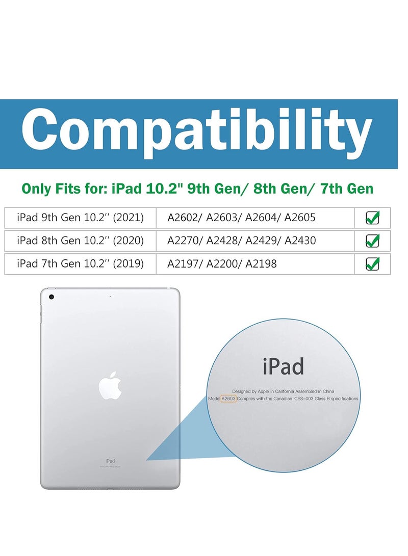 Procases iPad 10.2 Case Slim Tri fold Stand Smart Cover Purple - Image 2