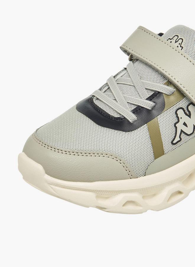 Kappa Boys Logo Print Hook and Loop Sports Shoes - Image 4