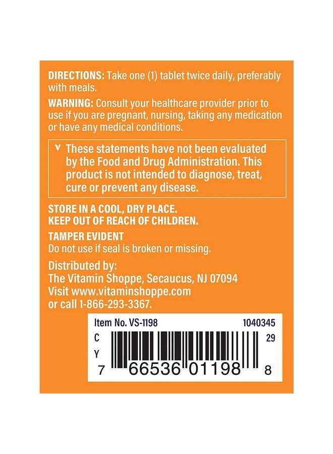 The Vitamin Shoppe Pancreatin 500MG, Natural Digestive Enzyme Supplement, Supports Digestion of Fats, Protein, Carbohydrates (100 Tablets) - Image 4