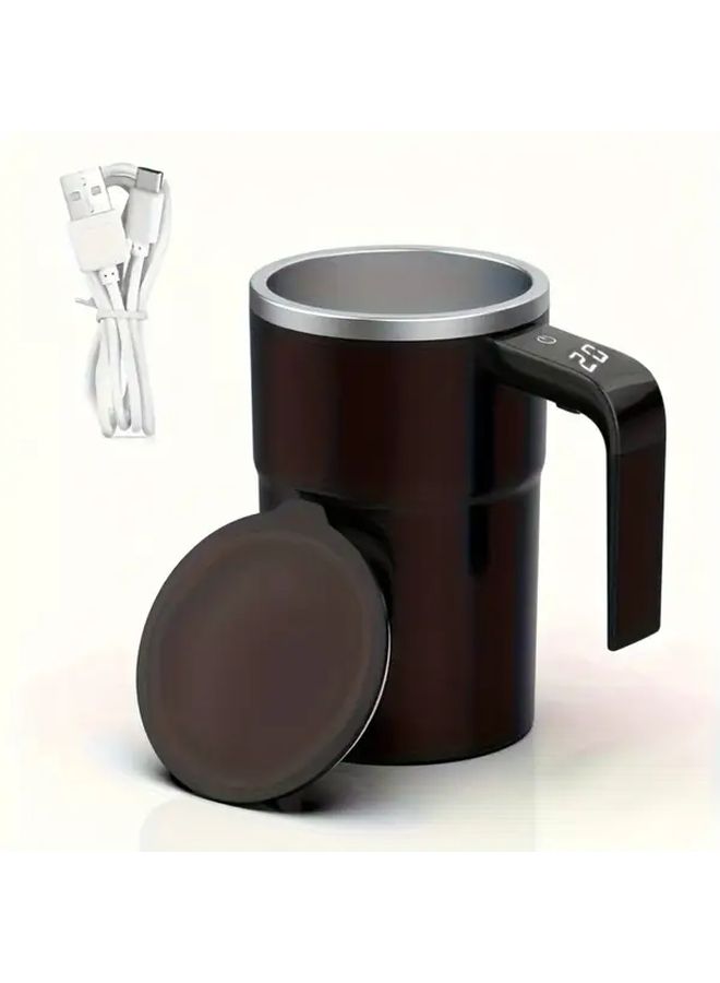 Automatic Stirring Coffee Cup Black With LED Temperature Display Magnetic Mug Rechargeable Mixer Portable For Home Office Use Ideal Gift 3 Sizes Available - Image 3