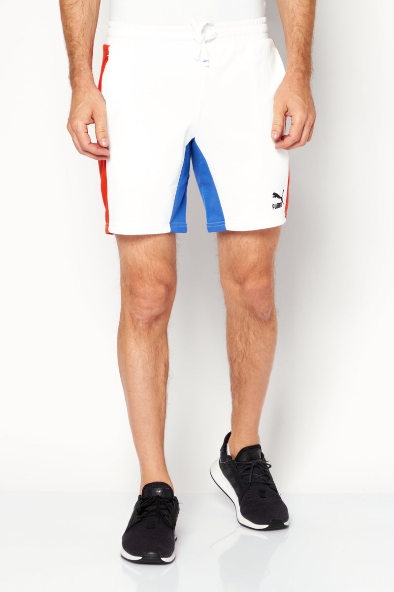 PUMA Men Sportswear Fit Drawstring Training Shorts, White  - Image 1