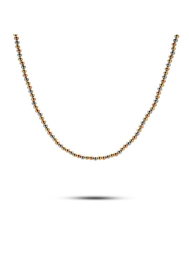 Ruby Art Gold 18K Pure Gold Women’s Necklace multicolor Beads Design, 2.77 Gram - Image 1