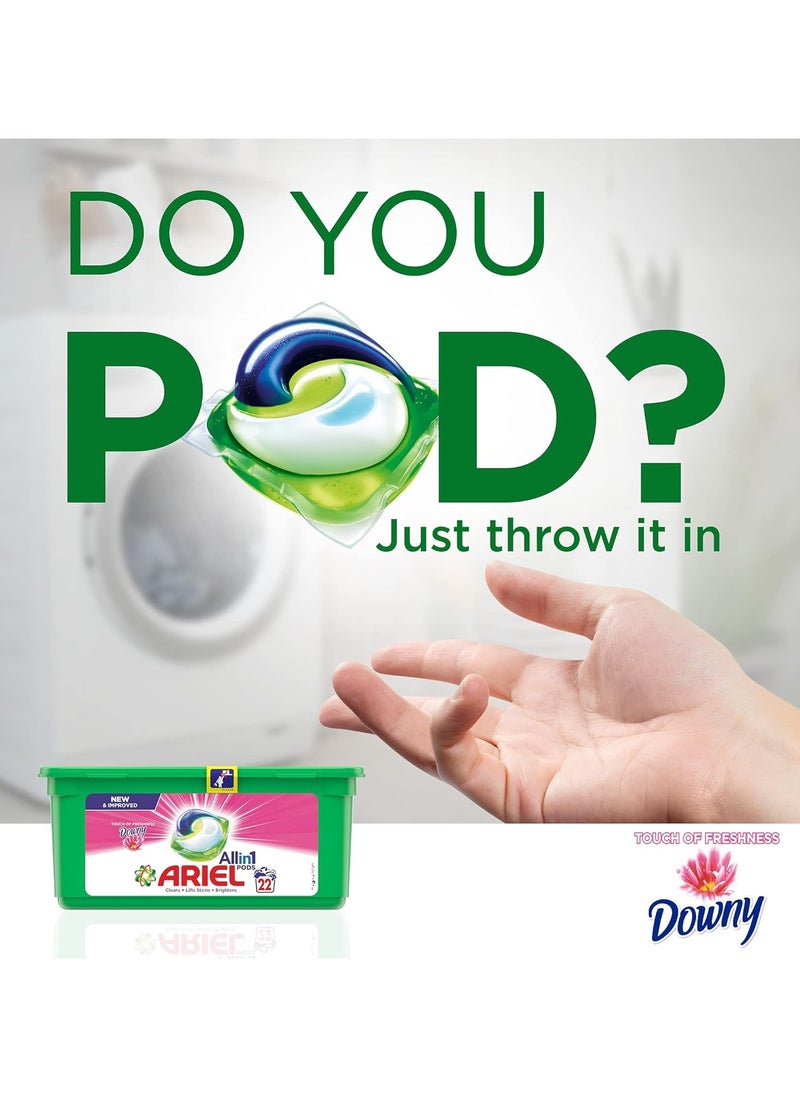 Ariel Allin 1 Liquid Detergent with Downy 15 Pods  - Image 2