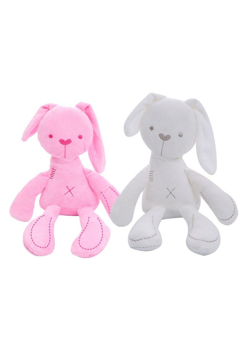 2-Pieces Soft Long Ears Rabbits Cute Soft Plush Toy，Long-Legged Rabbit Doll ，Sleeping Rabbit Comfort Plush Toy - Image 2