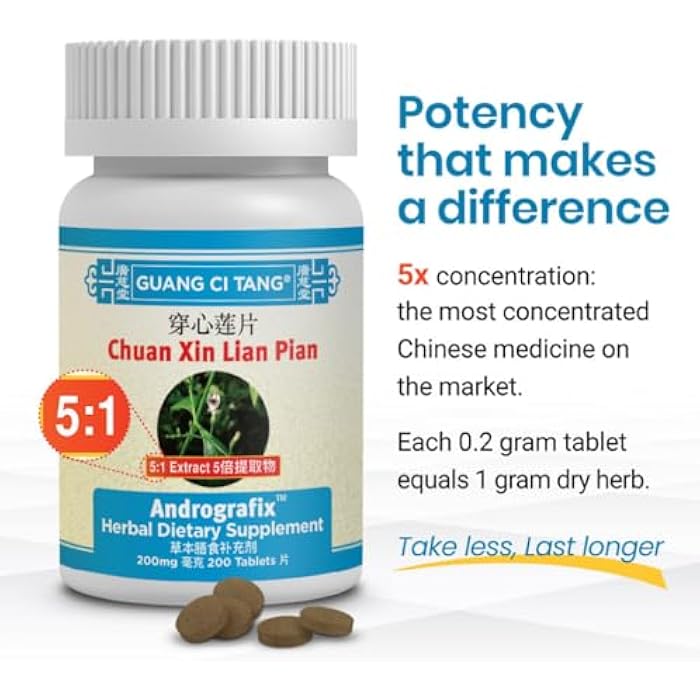 ActiveHerb Chuan Xin Lian Pian (Andrografix) 200 Tablets - Image 3