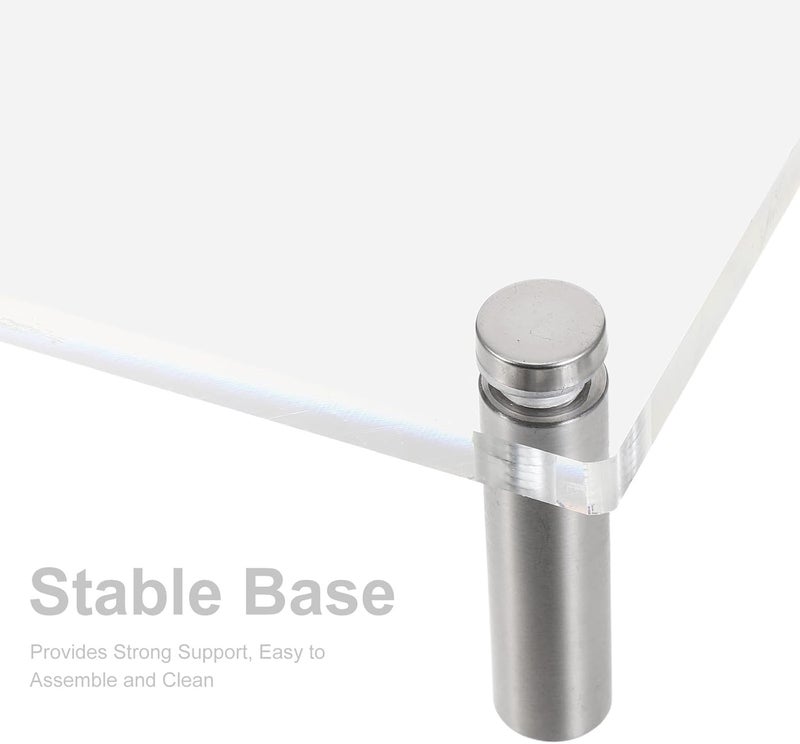 Slim Acrylic Computer Monitor Stand: Clear Computer Screen Stand Riser for Desk Laptop - Display Tabletop Riser Modern Office Accessories 50*20cm - Image 3
