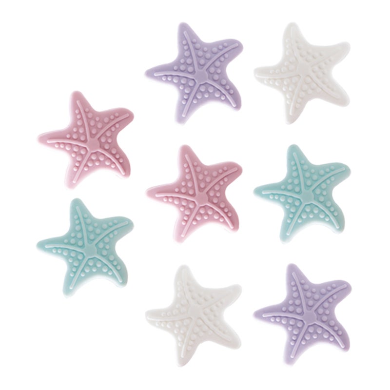 16 Pcs Door Back Crash Pads Lovely Star Shape Door Knob Wall Protectors Door Collision Pads ( White Each) - Image 1