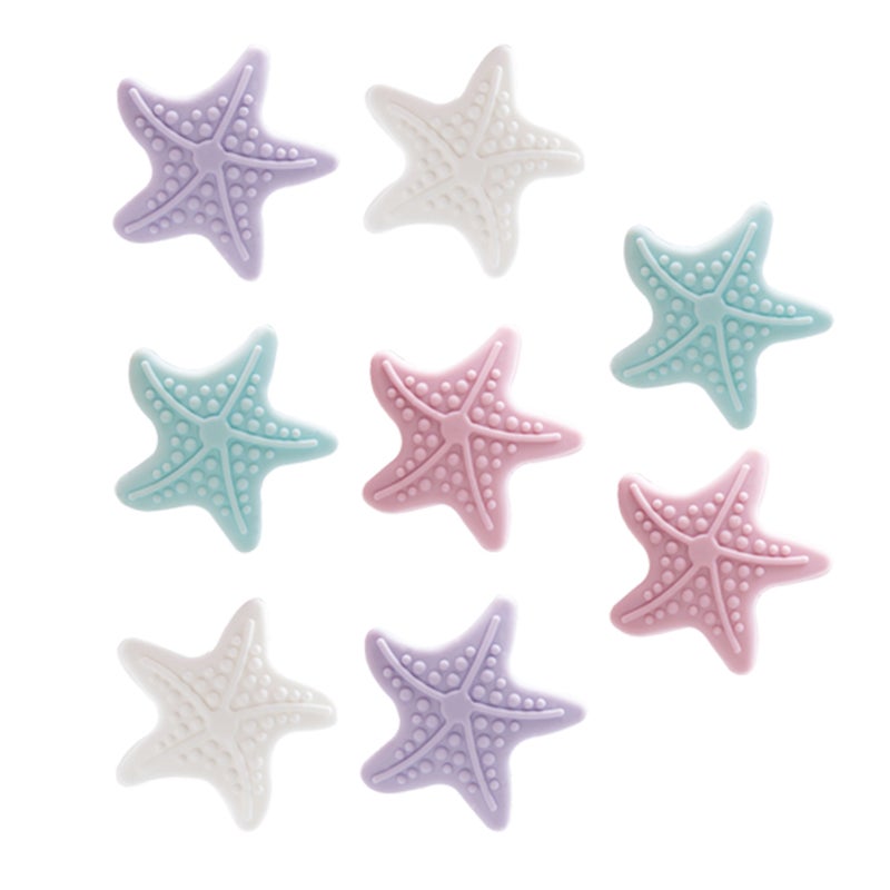 16 Pcs Door Back Crash Pads Lovely Star Shape Door Knob Wall Protectors Door Collision Pads ( White Each) - Image 4