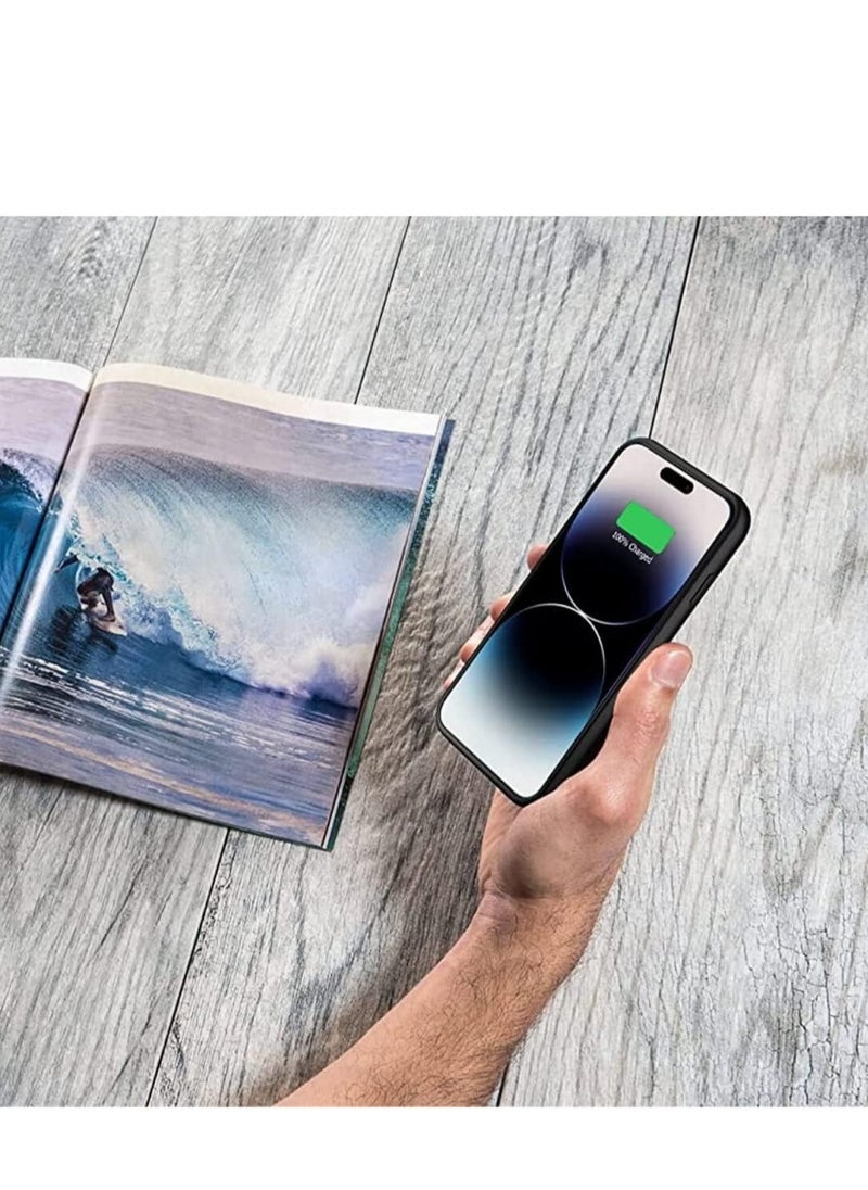 GULFLINK Wireless Protective Charging Case Cover For iPhone 15 Pro Max 5000mah Black  - Image 4