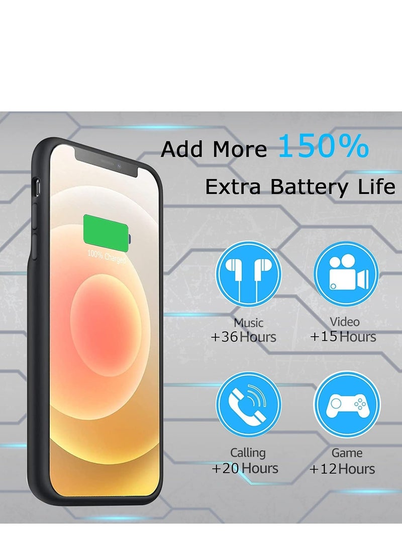 GULFLINK Wireless Protective Charging Case Cover For iPhone 15 Pro Max 5000mah Black  - Image 5