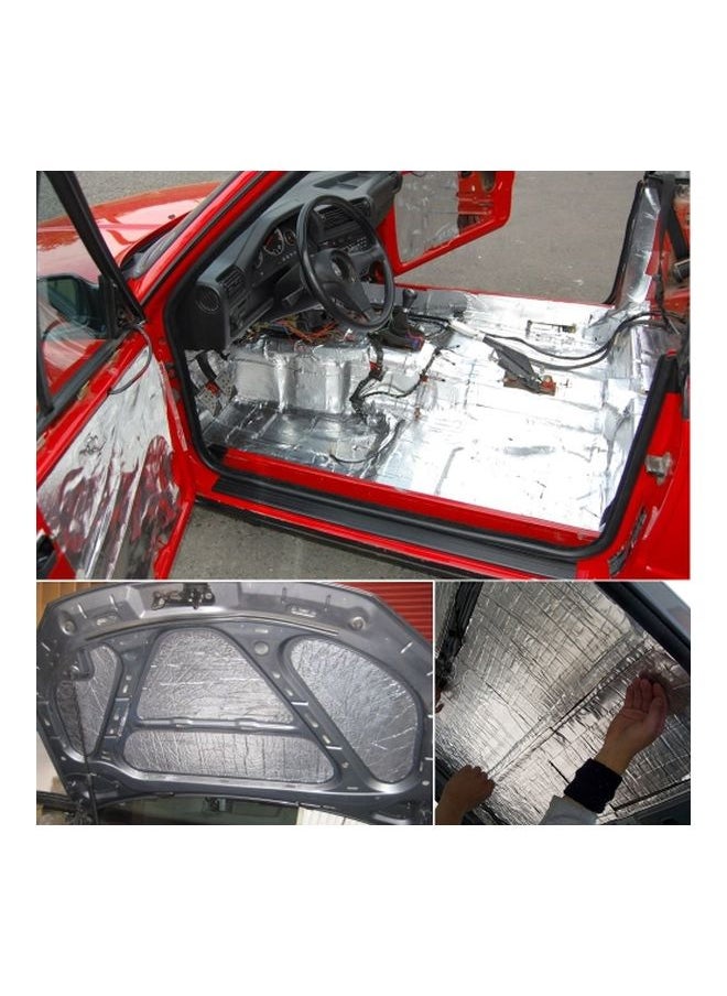 Y&D - 10mm Auto/Car/Truck Firewall Heat Sound Deadener Insulation Mat 50x200 cm Silver - Image 1