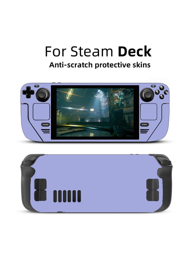 For Steam Deck Game Machine Anti-scratch Solid Color Pattern Steam Deck Steam Deck Sticker-Model:steam Deck Purple - Image 1