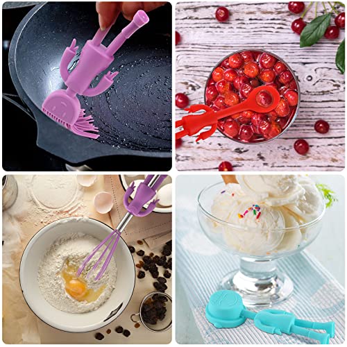 Raiten Human Shaped Kitchen Utensils Set 6 Piece Non Stick Heat Resistant Baking Tools Kitchen Gadgets Silicone Cute Utensils with Comfortable Grip Handle, Dishwasher Easy Clean and Stand up Kitchenware - Image 5