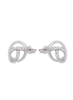 Karen Millen Crystal Ribbon Stud Earrings  - Image 2