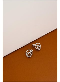 Karen Millen Crystal Ribbon Stud Earrings  - Image 3