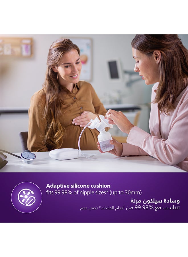 Philips Avent Single Electric Breast Pump Rechargeable, 3 Pin | No.1 Brand Recommended by Moms Worldwide | Natural Motion Technology For Quicker Milk Flow - Image 4