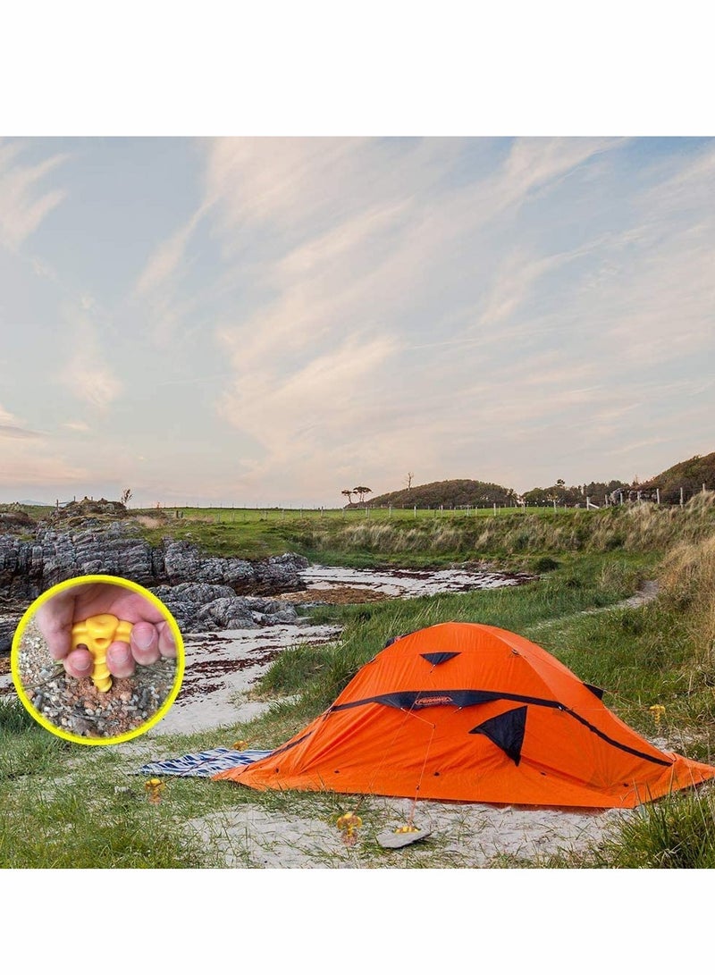 KASTWAVE Tent Pegs, 8Pcs Ground Anchors Pegs, Heavy Duty Spiral Design Tent Stakes, Screw in Camping Stakes Pegs for Fixing Camping Tent Rain Tarps Garden Weed Mat Pegs Stakes - Image 4