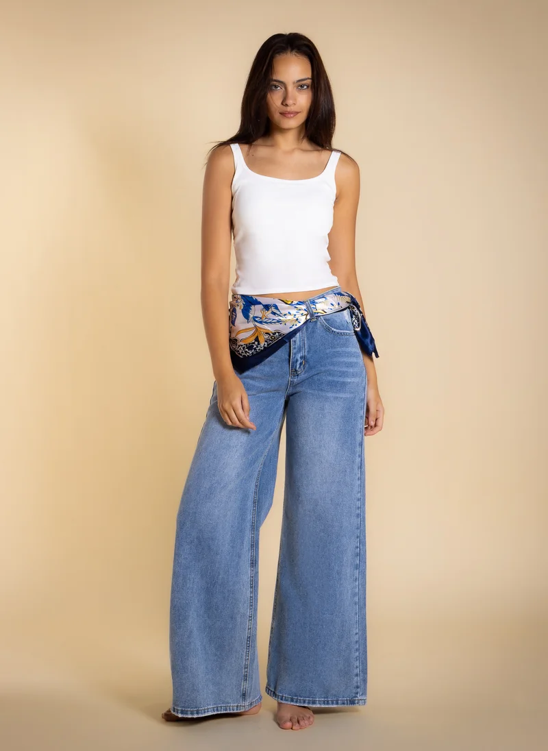 شايبس WIDE LEG HIGH-WAIST JEANS