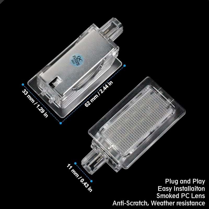 NDRUSH LED Car Door Light Puddle Lights Performance Courtesy Shadow Light Compatible with 2011-2017 Chrysler 200 2005-2020 Chrysler 300 2008-2014 Dodge Avenger 2008-2020 Challenger 2006-2020 Charger - Image 5