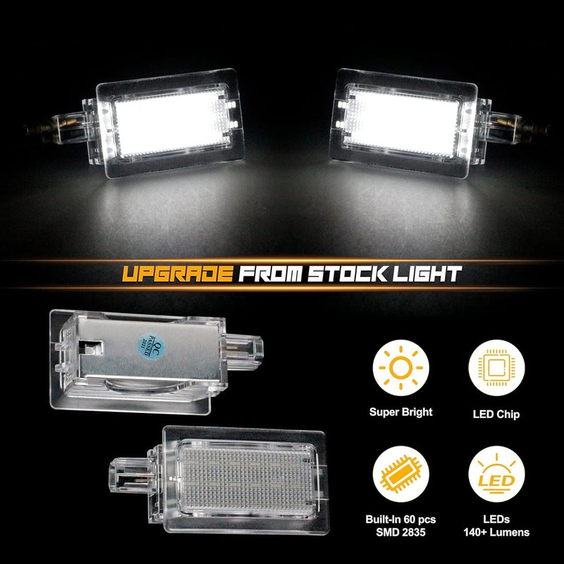 NDRUSH LED Car Door Light Puddle Lights Performance Courtesy Shadow Light Compatible with 2011-2017 Chrysler 200 2005-2020 Chrysler 300 2008-2014 Dodge Avenger 2008-2020 Challenger 2006-2020 Charger - Image 3