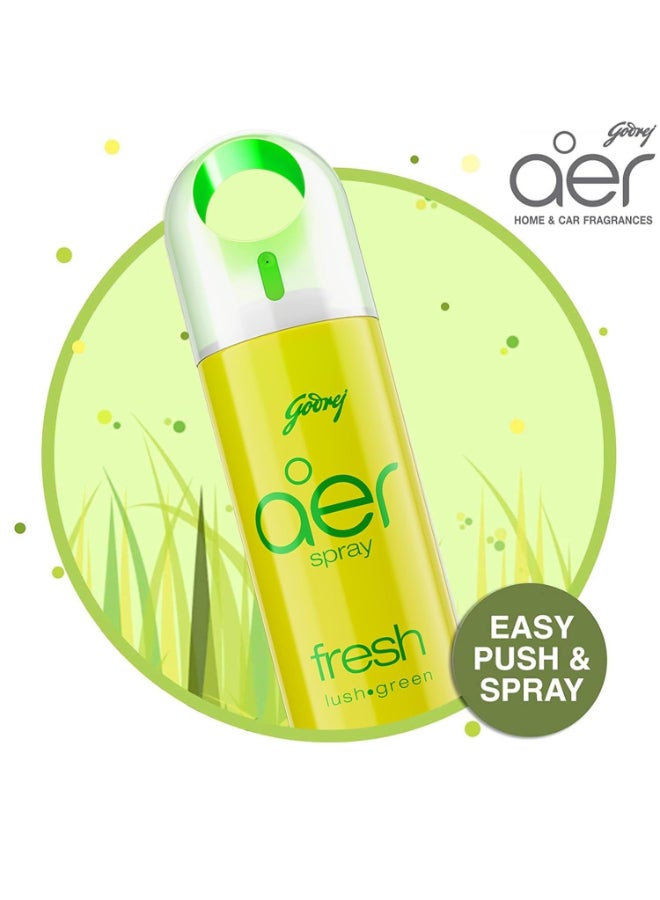 Godrej Aer Air Freshener Spray Fresh Lush Pack of 2 Green 300ml - Image 3