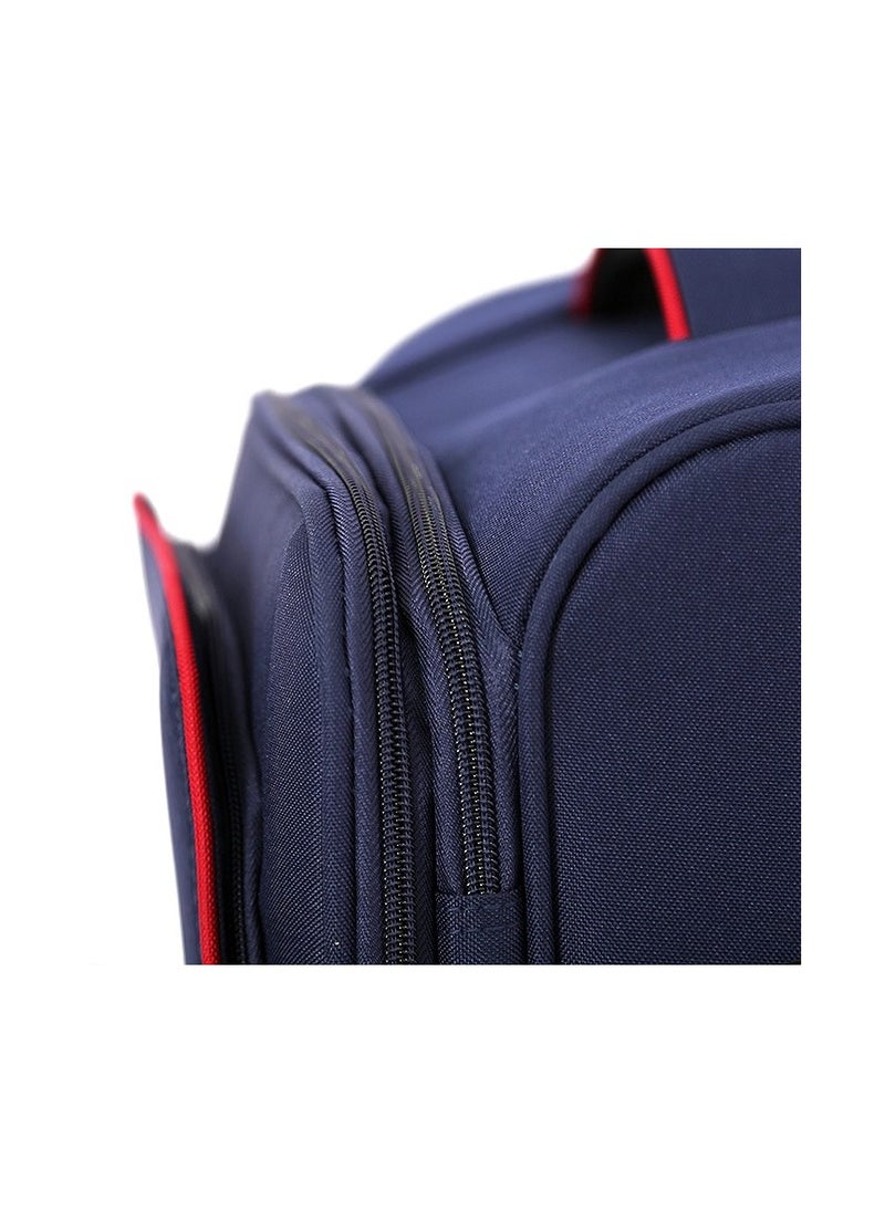 GIORDANO - Softside Luggage Trolley Bag 3 Pieces Set With Double Spinner Wheel ,Blue (S-20inch,M-24inch,L-28inch) - Image 1