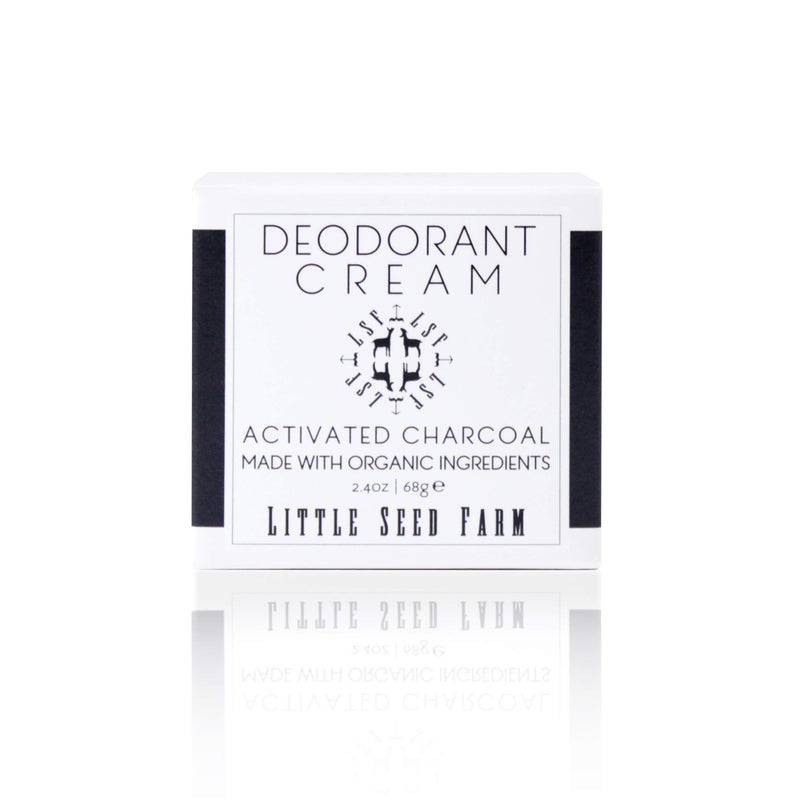 Little Seed Farm All Natural Deodorant Cream - Activated Charcoal - Aluminum Free Deodorant for Women or Men, Net Wt. 2.4oz | 68g - Image 1