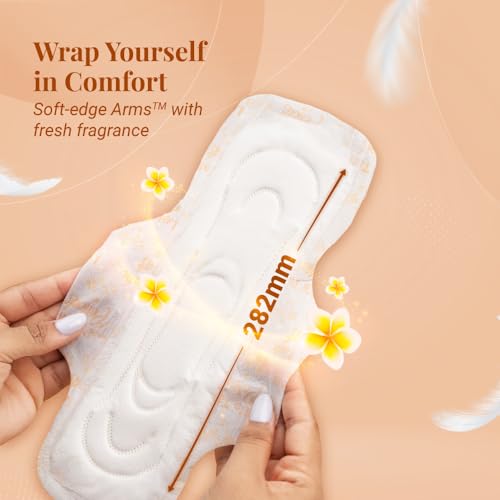Niine Dry Comfort XL Sanitary Pads for Women |72 Pads, Pack of 2| 282mm Long| Fast Absorption| Prevents Wetness & Leakage| Enjoy Leak-free Periods |With Anti-Leak Flow Channel - Image 3